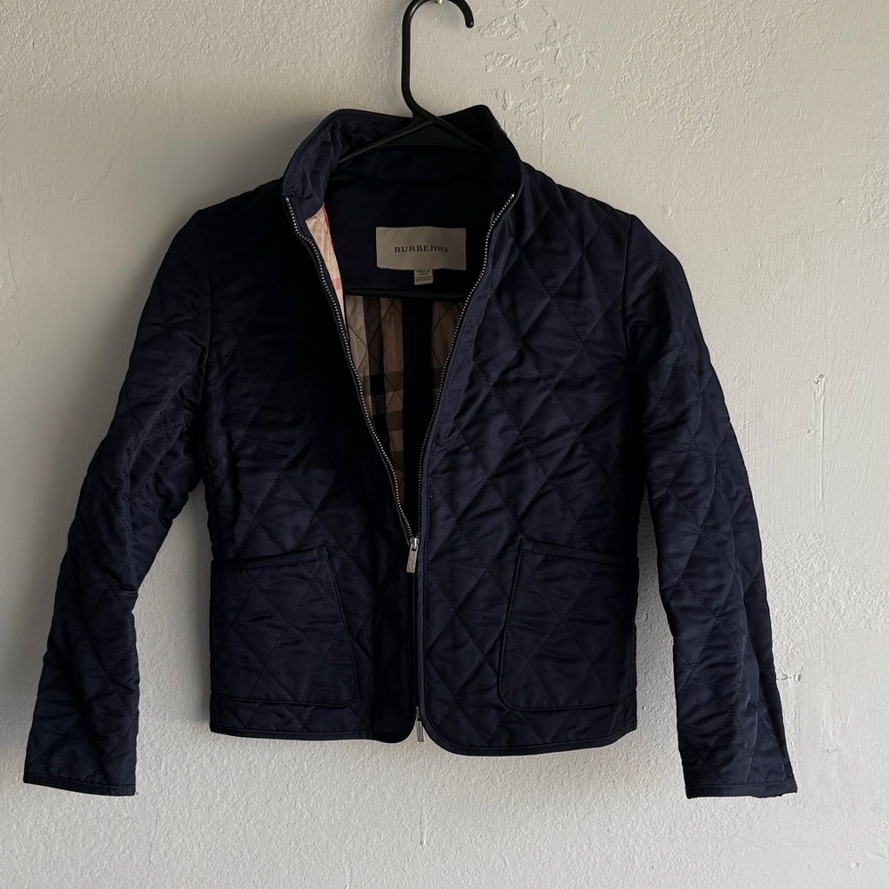 Burberry Dark Blue Quilted Jacket